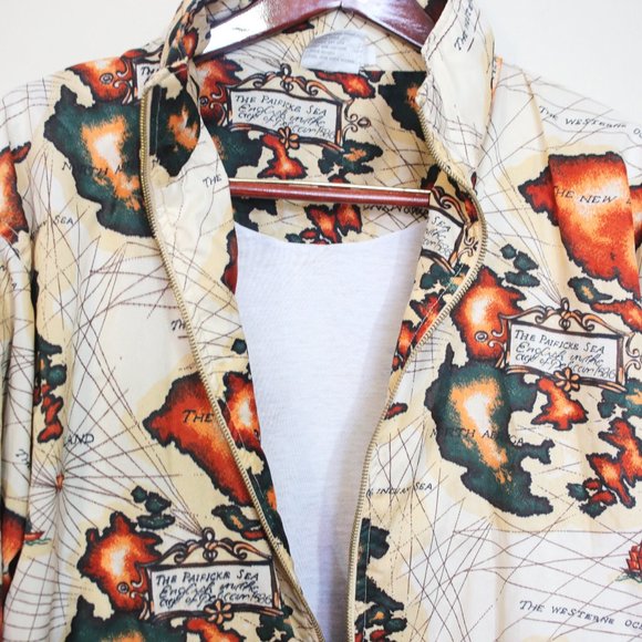 vtg Pierre Cardin African world map windbreaker - Picture 6 of 7
